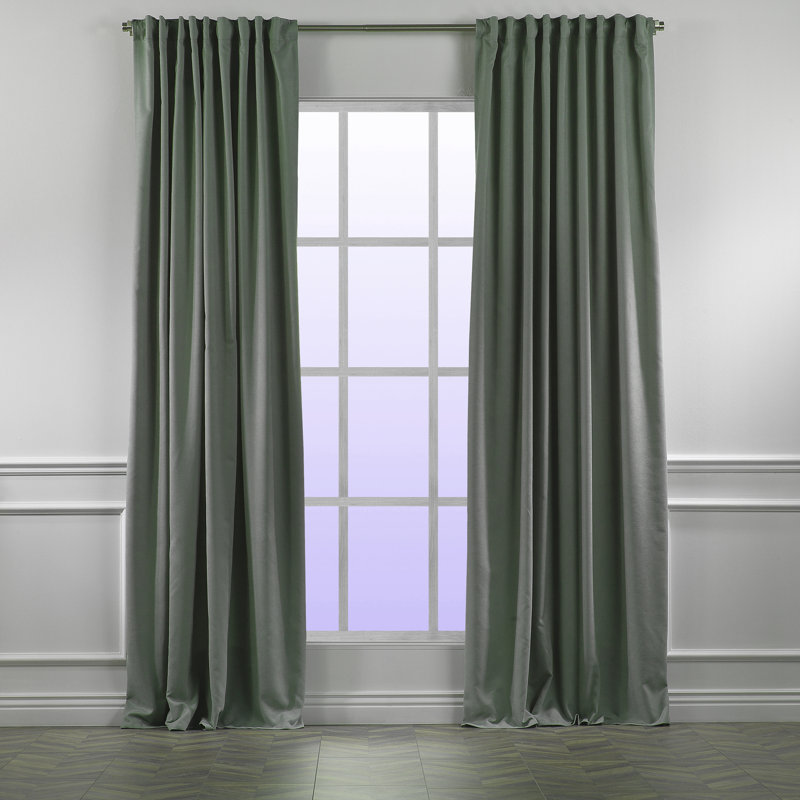 Très grand panneau décoratif simple sur mesure extra large x très long, L 52 po x L 204 po, Vert feuille