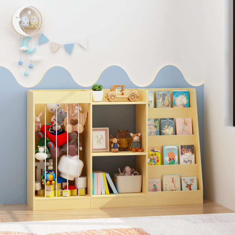 Étagère à livres et rangement à jouets Montessori 3 en 1 Noé