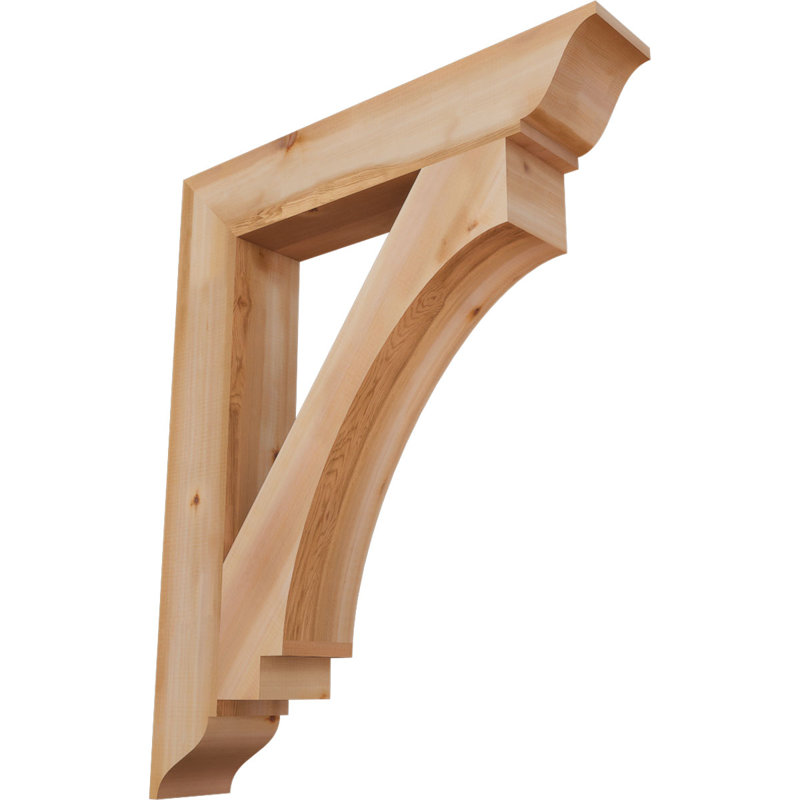 Support impérial traditionnel, H 42 po x l 5,5 po x P 34 po, Cèdre rouge de l'Ouest (lisse)