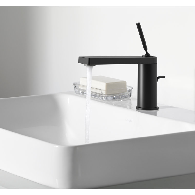 Kohler Composed Single-Handle Bathroom Sink Faucet with Joystick Handle, Black