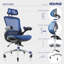 Chaise d'ordinateur en filet ErgoFlip-59052231