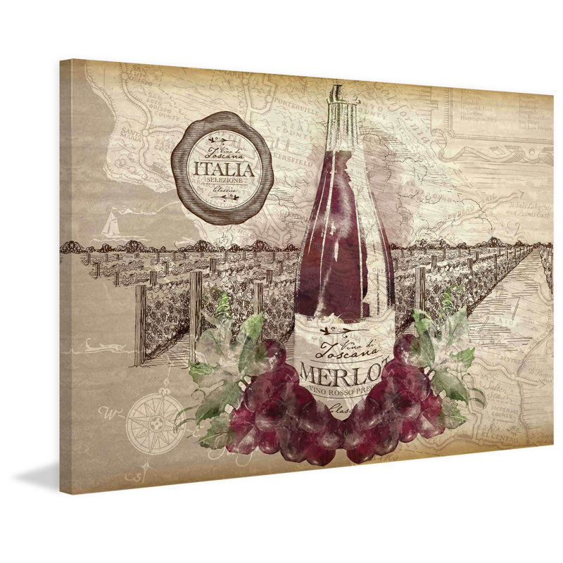 « wine 2 », reproduction d’art sur toile tendue, 20 po x 30 p