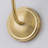Transitional Brass Frosted Flower Glass Wall Sconce Vanity Lighting