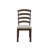 Gray Fabric, Rustic Brown & Oak Finish Side Chair (Set Of 2)