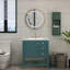 Meuble-lavabo 30 po avec lavabo en céramique, deux tiroirs et une porte d'armoire-99211554