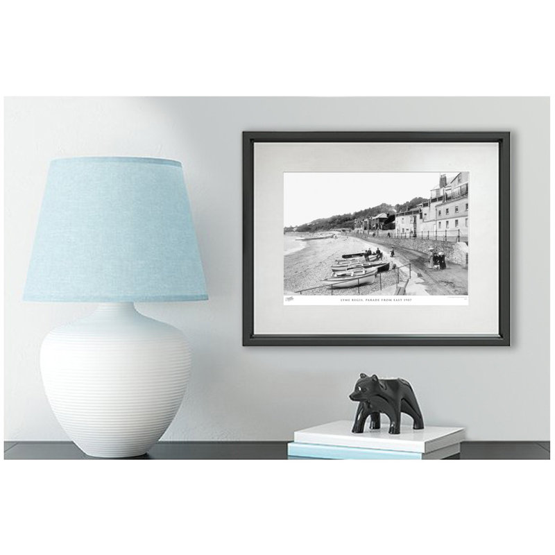 Lyme Regis, Parade From East 1907 by Francis Frith - Single Picture Frame Print, 60cm H x 80cm W x 2.3cm D