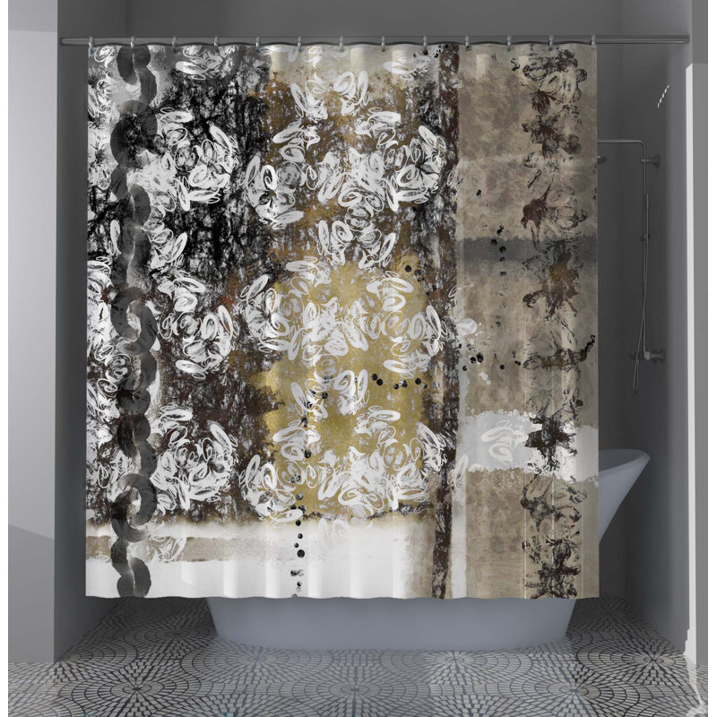 Silent Economy Designer Shower Curtain