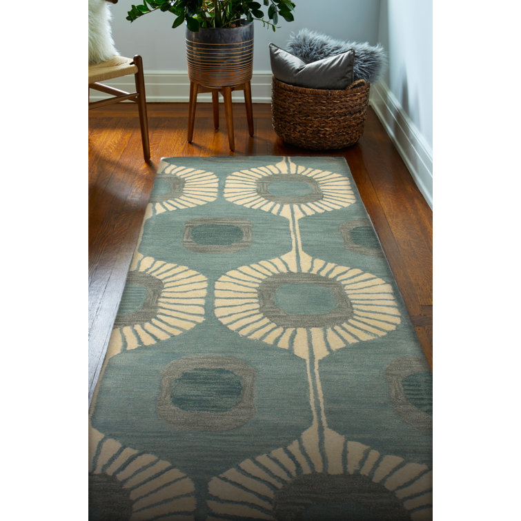 Hemmer Abstract Tufted Wool Area Rug