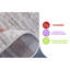 Tapis de couloir brun / ivoire / bordure MARX Collection 2X8-1897556472