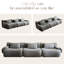 Gris modulaire compressé modulaire 3, moderne et confortable avec une éponge à haute densité 33d pour socialiser la chambre à coucher, l'espace, le tissu, la protection quadruple de l'enceinte en gris, la chambre à coucher design, l'éponge, la qualité