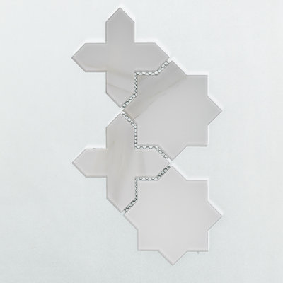 Carreau de mosaïque murale en verre 6 "x 6" Tuscan Design
