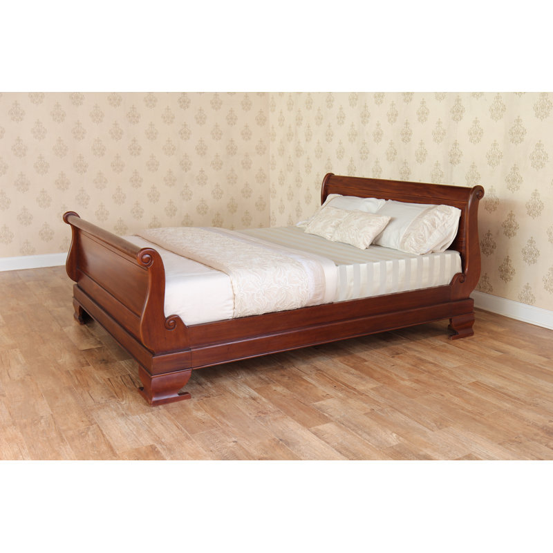 Lloyd Solid Wood Bed, Wax, Super King (6')