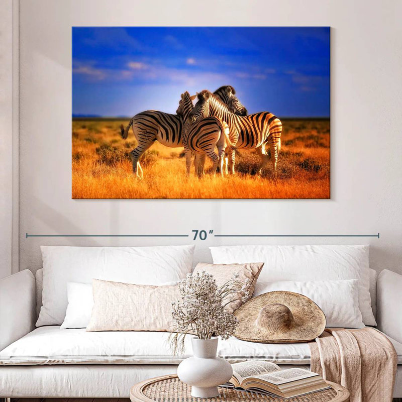Brampt Huddling Zebras