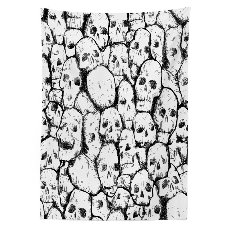 Skull Tablecloth, 84" x 60"