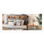 Structure de lit double, structure de lit plateforme en bois avec tête de lit à DEL avec rangement et 2 ports USB, silencieux, aucun sommier nécessaire et outil d'assemblage facile, grand rangement sous le lit, gris foncé-1381996133-1381996131