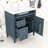 Sriyaan Bathroom Vanity with Ceramic Top, Bathroom Storage Cabinet with 2 Drawers and Tip-out Drawer-464534784-411531476