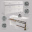Commode ACME Naima II, blanc ultrabrillant