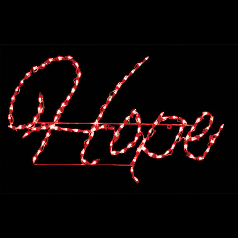Hope LED Sign - Red (48")