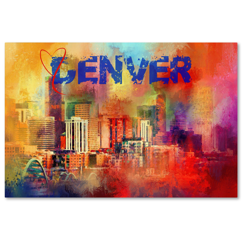 «Sendre Love to Denver», impression sur toile tendue Vidur, 16 po x 24 po