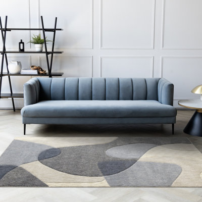 Tapis crème et gris Solum