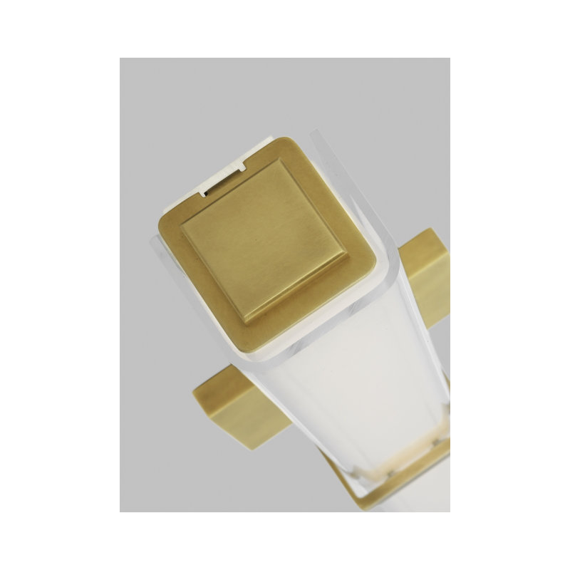 Milan 1 - Light LED Bath Bar, Natural Brass