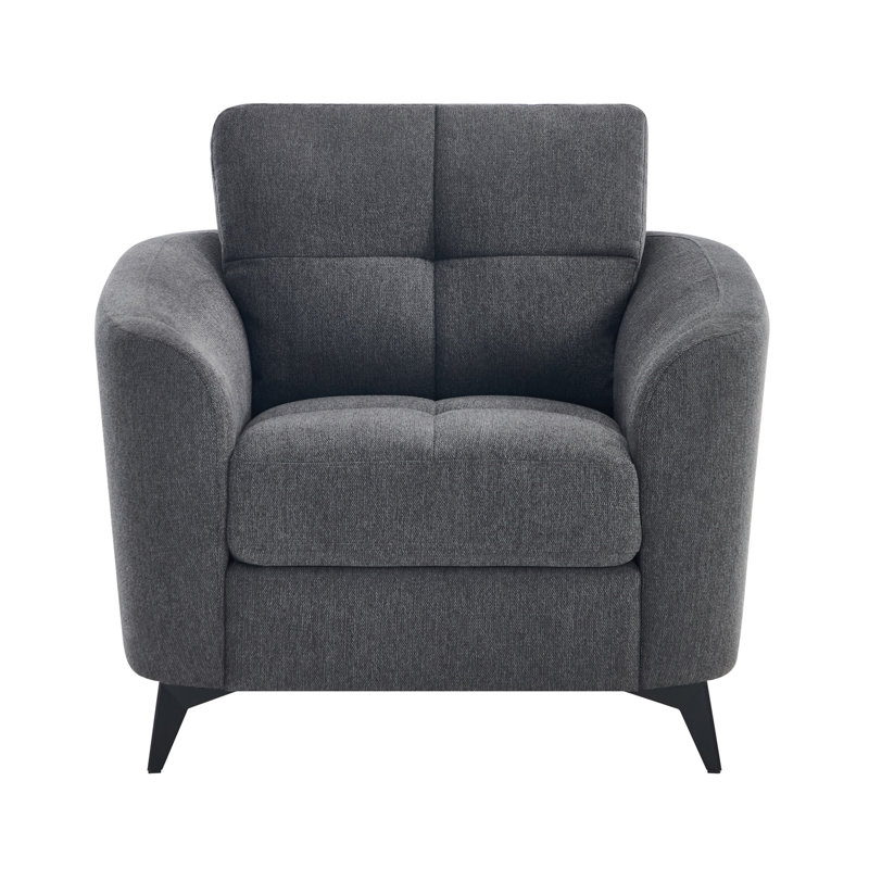 Upholstered Armchair, Grey