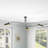Rancourt 3-LIght Black Finished Long Arms  Dimmable Classic  Semi-Flush Mount Light Fixture