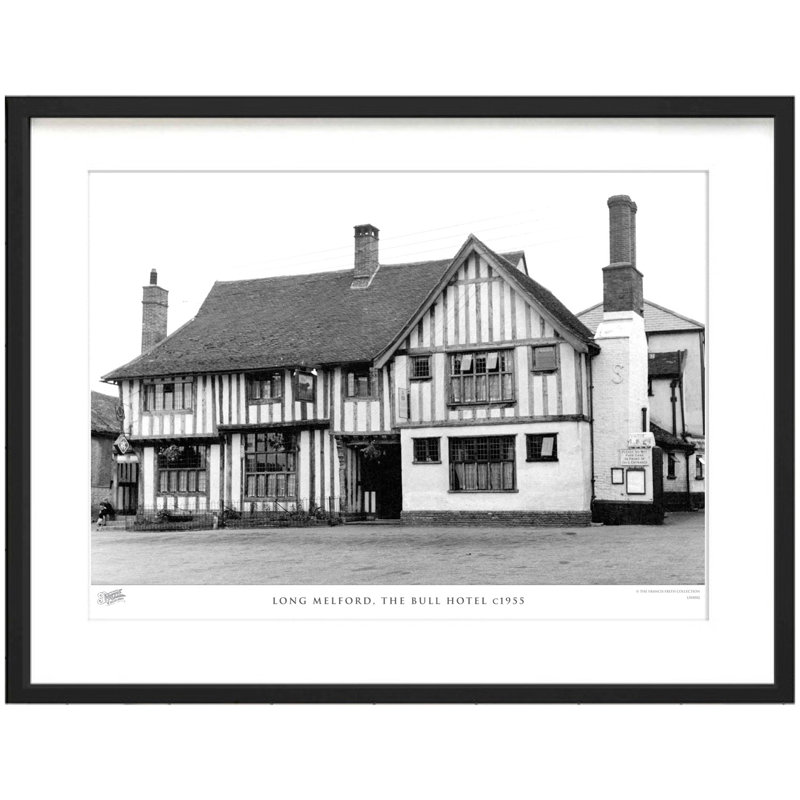 Long Melford, the Bull Hotel C1955 1 Piece Single Picture Frame Wall Art, 45cm H x 60cm W x 2.3cm D