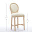 Ensemble de 2 tabourets de bar en bois massif avec tabourets de bar en bois massif