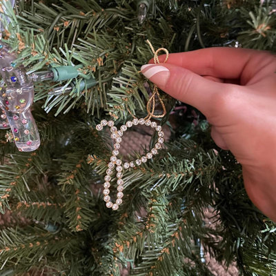 2024 Christmas Initial Ornaments | Christmas Letter E Ornaments For Christmas Tree|Hanging Christmas Ornament For Mother Best Friends Sister Wife|E-Merry Ornament