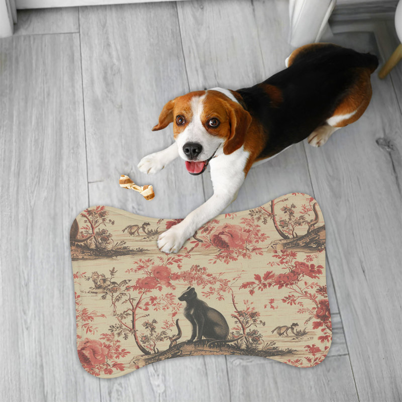 Tapis d'alimentation en forme de chat pour chat