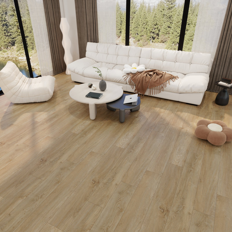 7.17 In. X 48 In. 12Mil 5Mm Waterproof SPC Rigid Core Luxury Vinyl Plank Flooring, Hard Maple
