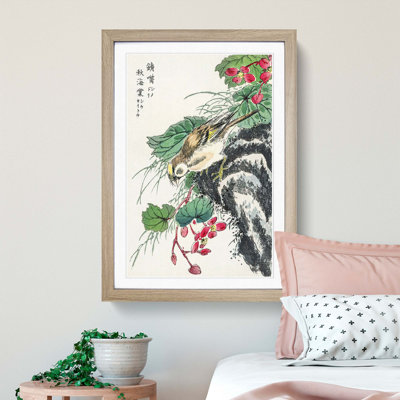 Japanese Hawfinch by Numata Kashu - Picture Frame Painting Print