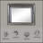 Gray Finish Mirror With LED