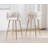 Swivel Upholstered Bar Stools Velvet Counter Stools with Metal Frame (Set of 2)-462050583