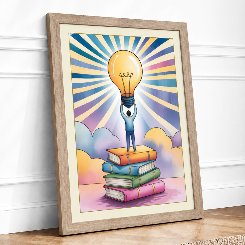 Reaching For Ideas Modern - Print, Oak, A3 - 42.0 x 29.7 cm