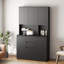 Armoire de cuisine avec station de charge, buffet autoportant avec tiroir, buffet contemporain pour l'intérieur-909826769