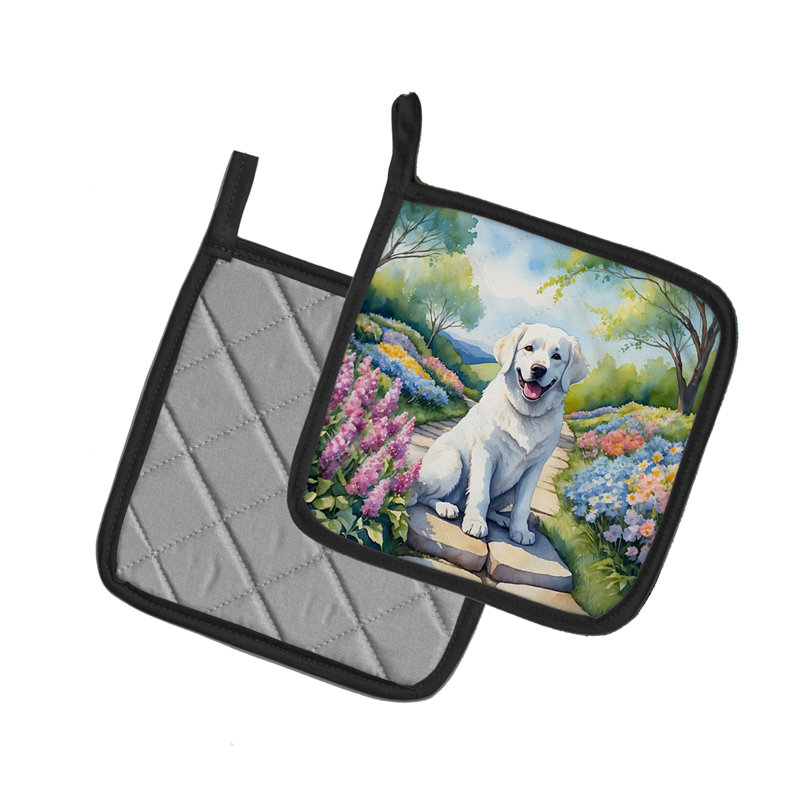 Caroline's Treasures Floral Polyester Potholder Set