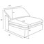 Canapé modulaire rembourré 6 pièces Segoura Ivory