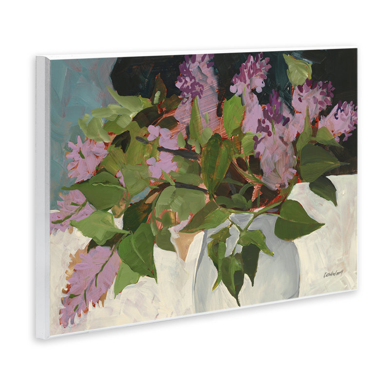 Plaque murale June Lilacs Bouquet, design par Katherine Lovell, H 10 po x l 15 po
