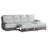 3822 Beige/brown Sectional Bed W/usb