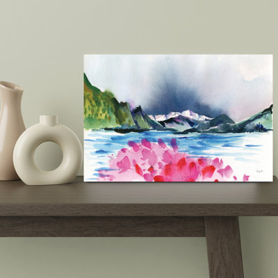 Art mural abstrait contemporain Moody Cove
