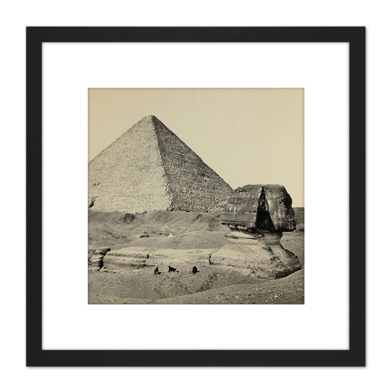 Francis Frith The Great Pyramid And The Great Sphinx Egypt by Francis Frith - Single Picture Frame Painting