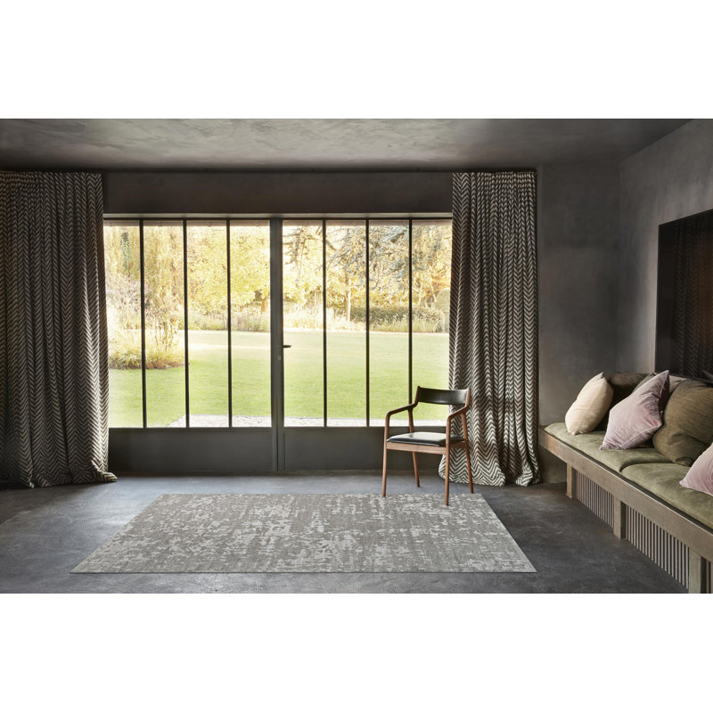 Batley Geo Tufted Grey/Brown Rug, Rectangle 160 x 230cm
