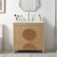 Meuble-lavabo de salle de bain cannelé 30 po avec lavabo intégré