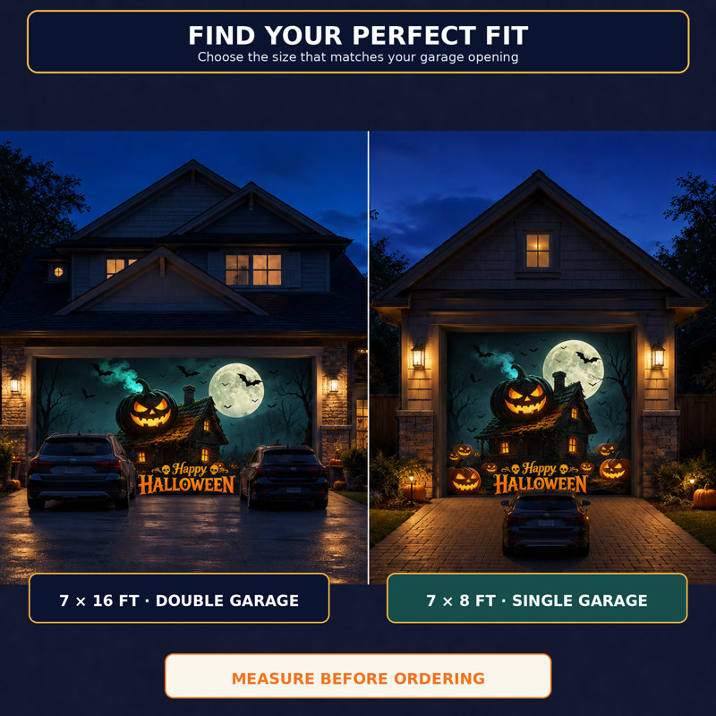 Décoration de garage Jack-O'-Lantern