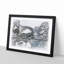 Stari Most Old Bridge Sketch - Picture Frame Graphic Art Print-56874867-56874871