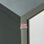 Grey + White Aluminum Shoe Storage