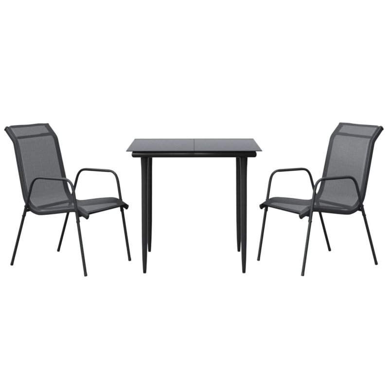 Allende Patio Dining Set with, 31.5" L x 31.5" W x 29.1" H, 2
