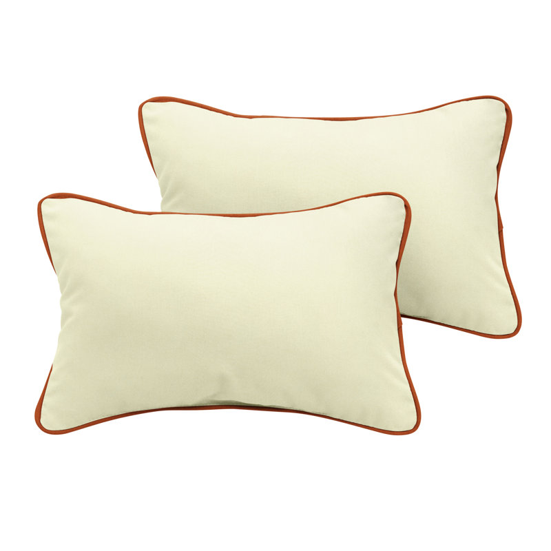 Coussin lombaire intérieur / extérieur Vaughn Sunbrella, 12 po x 24 po